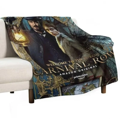 Image of XSQING Carnival Row TV Series Poster American Fleece Bed Blanket Flannel All Season Use Cozy Plush Lightweight Throw Blankets Fall Decor 50&quot;x60&quot;