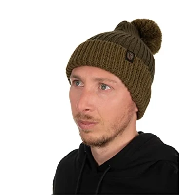 Image of Fox Heavy Knit Bobble Fishing beanie