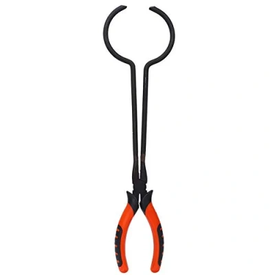 Image of Crucible Tongs, Steel Tong Gold Melting Furnace Holder Clamp, Clamp for Casting Precious Metals Jewelry Making Tool