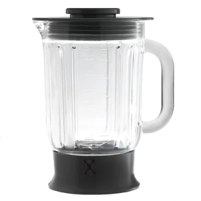 Image of Masterpart Liquidiser Glass Goblet Blender Jug Complete Lid &amp; Base Compatible with Kenwood MultiOne Food Processors