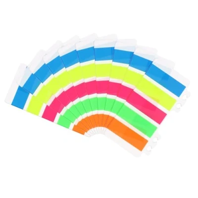 Image of M&amp;G Sticky Notes Flags 2 x 0.5 Inch, 50pcs Index Tabs Page Flag Markers Transparent Colored Labels for Home Office Books Notebook, 5 Colors