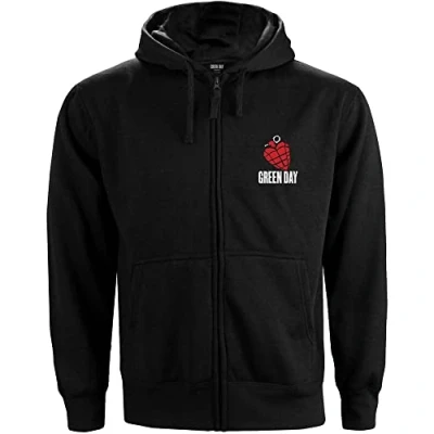 Image of Green Day Unisex Zipped Hoodie American Idiot (Back Print)