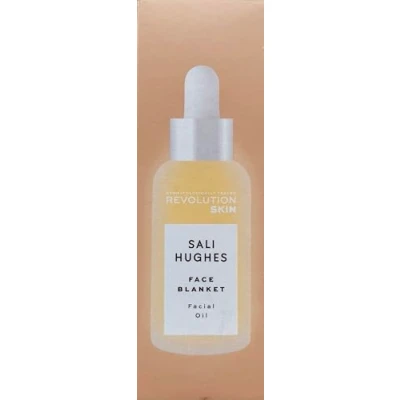 Image of Revolution Skincare London X Sali Hughes Face Blanket Facial Oil, Refresh Dull Skin, Extra Moisturising For All Skin Types, 30ml