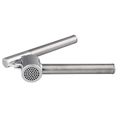 Image of KADAX Traditional Garlic Press, Professional Kitchen Tool for Crushing Cloves, Stainless Steel Crusher with Two Handles (16 cm)