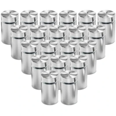 Image of ZDNT 20 Pcs Standoff Fixings,Advertisement Fixing Screws,Standoff Wall Fixings,Stainless Steel Advertising Screw,Wall Standoffs Glass Bolt,Wall Fixings,Standoff Nails for Advertisement Fixings