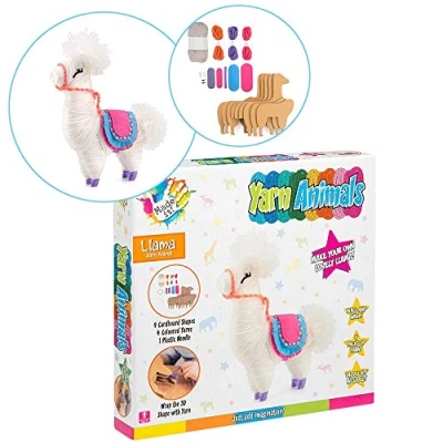 Image of Made It! Yarn Animal Craft Kits for Kids, Llama