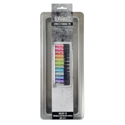 Image of Tim Holtz Distress Spritz Storage Tin Holds 12 TDA87014