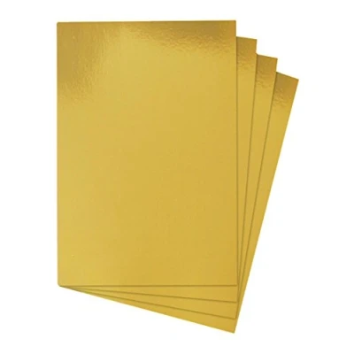 Image of House of Card &amp; Paper A4 220 GSM Foil Gold (Pack 25 Sheets)