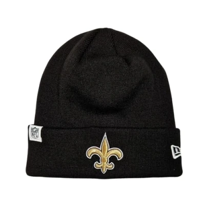 Image of New Era Orleans Saints NFL Loop Label Knit Black Beanie
