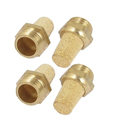 Image of sourcingmap 1/4BSP Thread Pneumatic Air Exhaust Silencer Muffler 4pcs