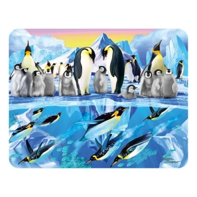 Image of 3D LiveLife Magnet Penguin Plunge from Deluxebase. Lenticular Ocean Fridge Magnet. Magnetic decor for kids and adults with artwork licensed renowned artist, Michael Searle