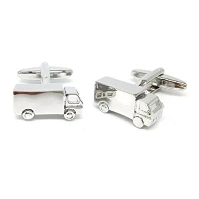 Image of Lorry Cufflinks Presented in a Cufflink Box