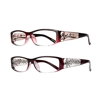 Image of EYEBOGO Kaylee Stylish Reading Glasses for Women (2 Pack K+O, 2.75)