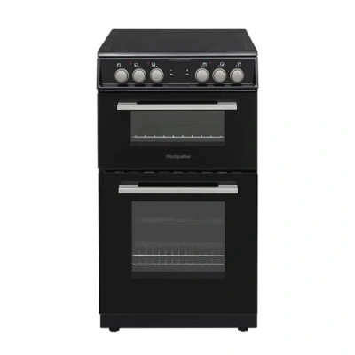 Image of MONTPELLIER MDOC50FK 50 cm Electric Ceramic Cooker Black, Black,Silver/Grey