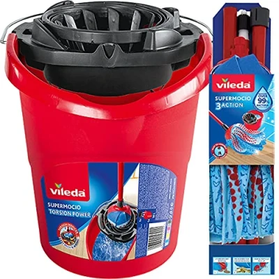 Image of Vileda SuperMocio Compact Mop &amp; Bucket Set