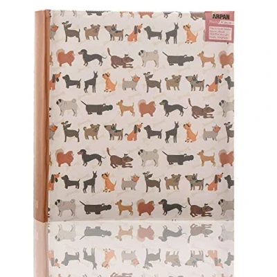 Image of Arpan Cute Dog Photo Album Slip In Case Memo 6x4&quot; for 200 Photos Scotty Dogs