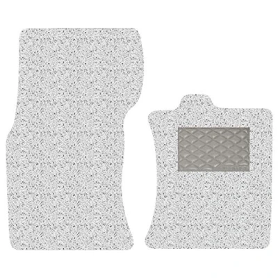 Image of Nicoman Spaghetti All Weather Fully Tailored Car mats Fit【2016 2019 XF Saloon/Estate X260 】(Front Set 2 Piece,White)