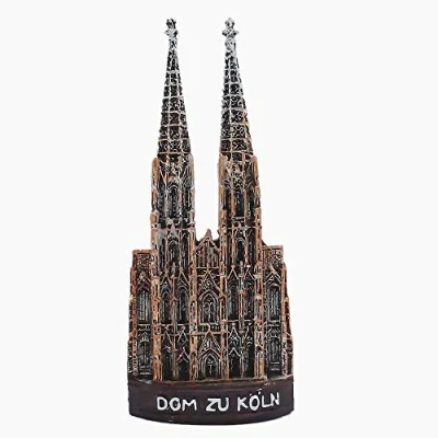 Image of 3D Cologne Cathedral Germany Fridge Magnet Souvenir Gift, Home &amp; kitchen Decoration Magnetic Sticker Refrigerator Collection