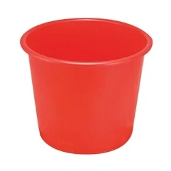 Image of Q Connect Waste Bin 15 Litre Red Ref KF01128