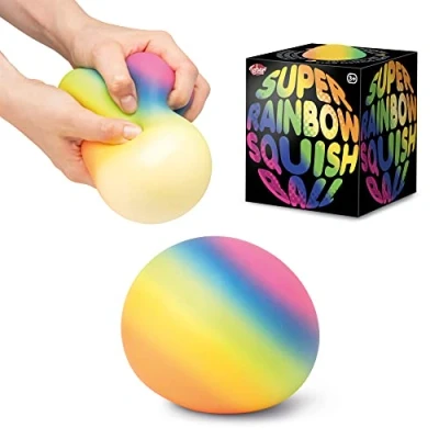 Image of Tobar SCRUNCHEMS SUPER RAINBOW Stress Squish Ball Toy