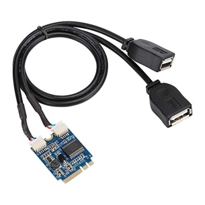 Image of Fdit M.2 NGFF to USB Adapter, A/E Key Dual 2.0 Converter for Port Extension, System Support WinXP/Vista/Win7/Win8 32 64