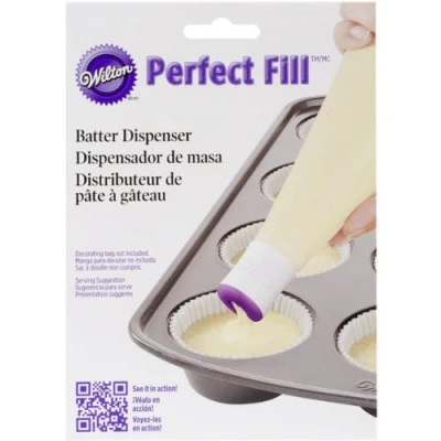 Image of Wilton 0266196 Perfect Fill Batter Tip, Plastic, Purple