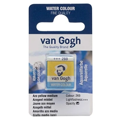 Image of Van Gogh Watercolour Half Pan Azo Yellow Med Series 1