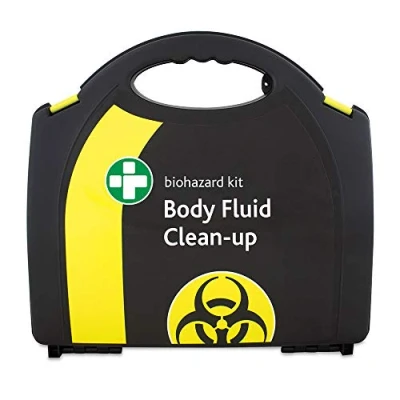 Image of Reliance Body Fluid Clean Up Kit 5 Applications in Large Black/Yellow Integral Aura Box (RL718)