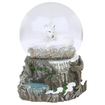 Image of Nemesis Now Guardian of the North Snow Globe,Grey (LP) 14.5cm