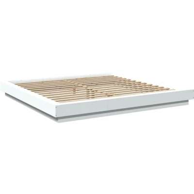 Image of vidaXL Bed Frame without Mattress White 180x200 cm Super King