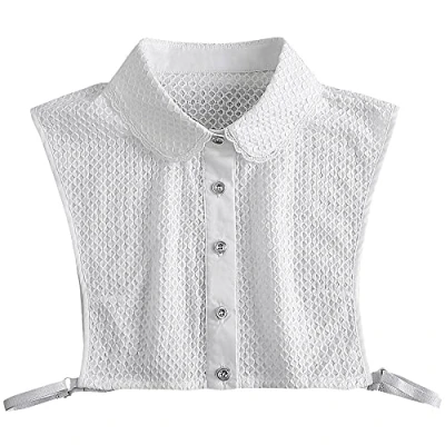 Image of LoudSung Fake Collar Detachable Half Shirt Blouse False Elegant Design for Women Girls