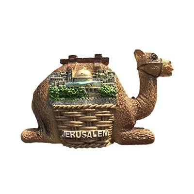 Image of Jerusalem 3D Camel Refrigerator Magnet Resin Travel Souvenirs,Handmade Home &amp; Kitchen Decoration Fridge Collection Gift