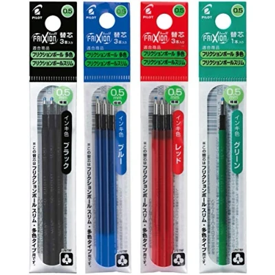 Image of Pilot Refills for FriXion Ball 4 Rollerball Pen, Four Colour 0.5 mm