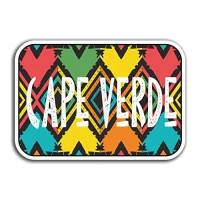 Image of 2 x 10cm Cape Verde Africa Vinyl Stickers Travel Sticker Laptop Luggage #23423 (10cm Wide)