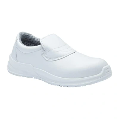 Image of Blackrock Slip On Safety Shoes, Mens Womens Steel Toe Cap Chef Nursing Orthopedic Non Work Utility Footwear, Hygiene, Catering, Kitchen Anti Size 7
