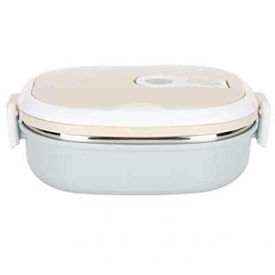 Image of Stainless Steel Insulated Thermal Food Container, Lunch Box Portable Container for Student Children Work(Single Layer)