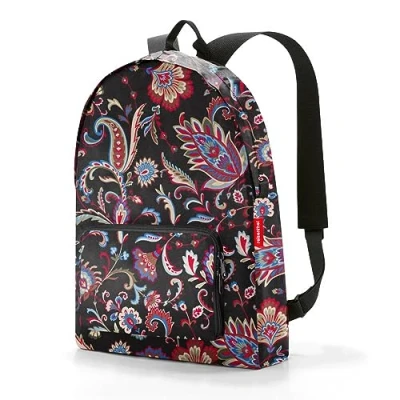 Image of Reisenthel AP7064 MINI MAXI RUCKSACK PAISLEY BLACK Gym Bag Women&#039;s Size Unica