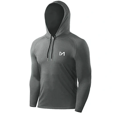 Image of MEETYOO Men’s Running Tops, Sport shirt Long Sleeve T Gym Tee for Fitness Workout Jogging