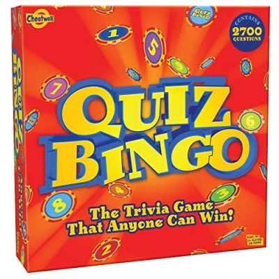 Image of Cheatwell Games Quiz Bingo Trivia and Rolled Into One Game