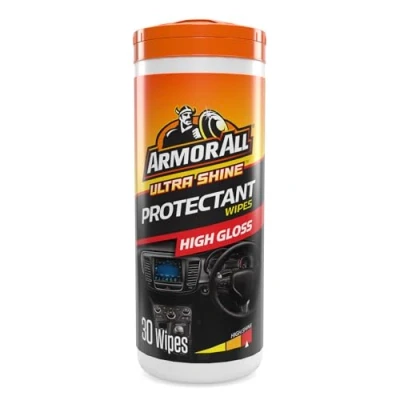 Image of Armor All GAA36030EN Dashboard Wipes Gloss Finish 30 Wipes, Yellow