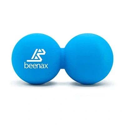 Image of Beenax Peanut Massage Ball Double Lacrosse Perfect for Trigger Point Therapy, Myofascial Release, Deep Tissue Massage, Yoga Designed to Relieve Stress and Relax Tight Muscles