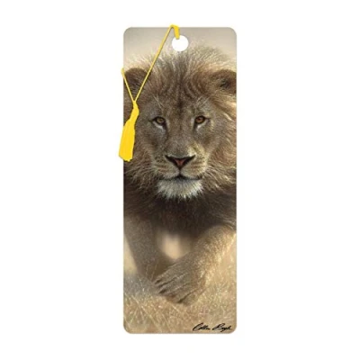 Image of 3D LiveLife Bookmark Eat My Dust from Deluxebase A Lion with lenticular Artwork Licensed Renowned Artist Collin Bogle