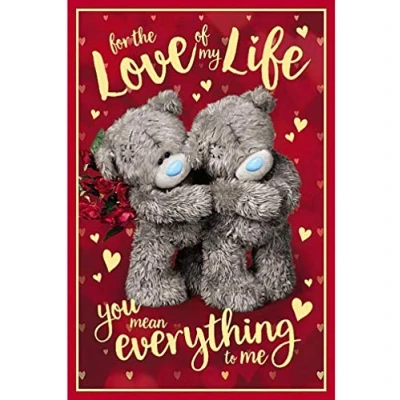Image of 3D Holographic Love Of My Life Me to You Valentine&#039;s Day Card