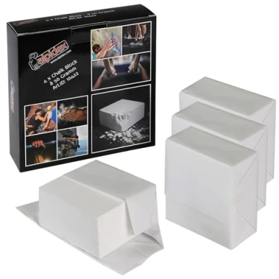 Image of ALPIDEX 4 x Chalk Block 56 g Gymnastics Rock Climbing Weightlifting Boulder