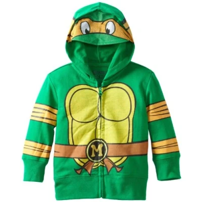 Image of Nickelodeon Teenage Mutant Ninja Turtles Boys&#039; Costume Hoodie green 4 Years