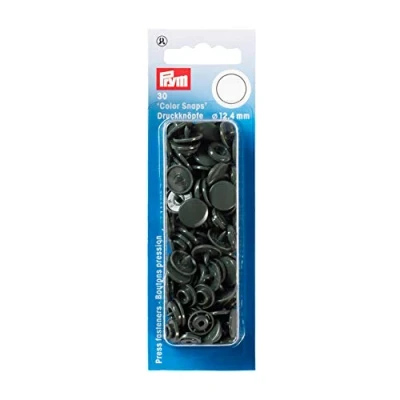 Image of Prym Non sew ColorSnaps 12.4 mm dark grey