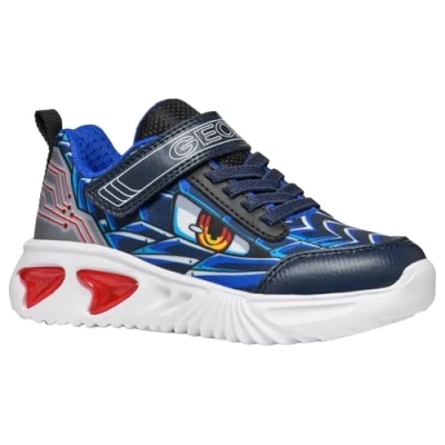 Image of Geox J Assister BOY B Sneaker, Navy/Royal, 6 UK Child