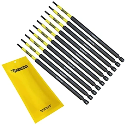 Image of 10 x SabreCut SCRH2152_10 152mm H2 Hex Magnetic Impact Screwdriver Driver Bits Set Single Ended Heavy Duty Compatible with Dewalt Milwaukee Bosch Makita and Others