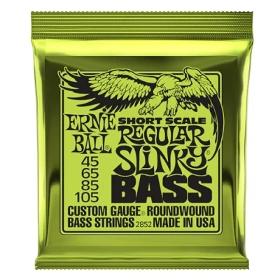 Image of Ernie Ball Regular Slinky Nickel Wound Short Scale Bass Strings 50 105 Gauge