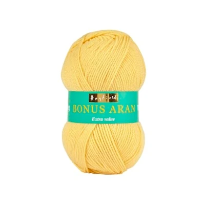 Image of Hayfield Bonus Aran Yarn, Lemon (659), 100g